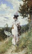 Giovanni Boldini Afternoon Stroll painting